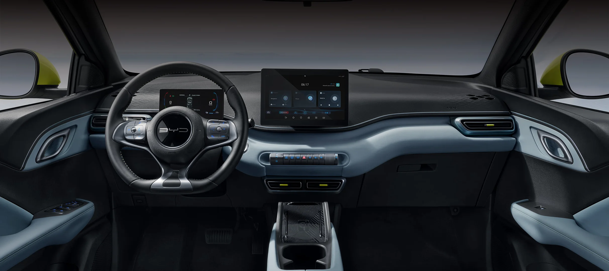 Interior del BYD Dolphin Mini Plus 2025