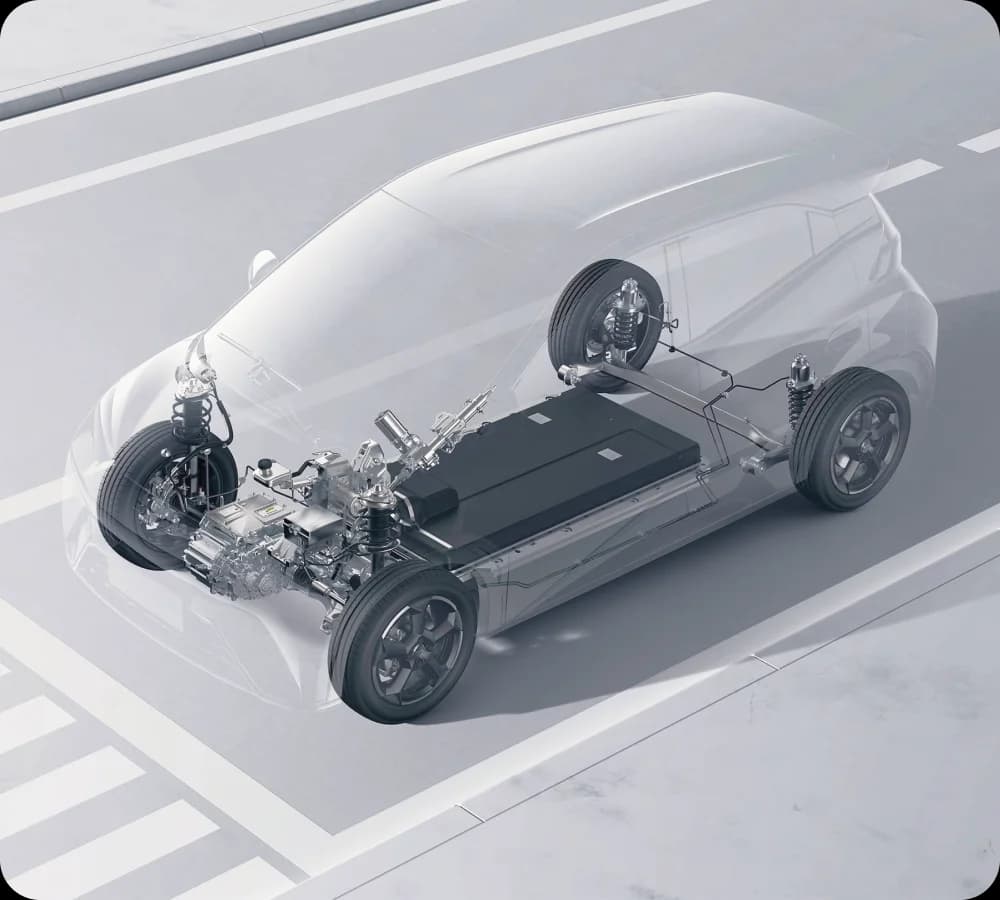 MG5 Excite - Vista de chasis y características